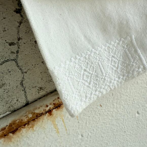 Sleepy Jones Tunic Blouse White Textured Cotton Square Neck Boho Coastal Classic - Picture 10 of 10